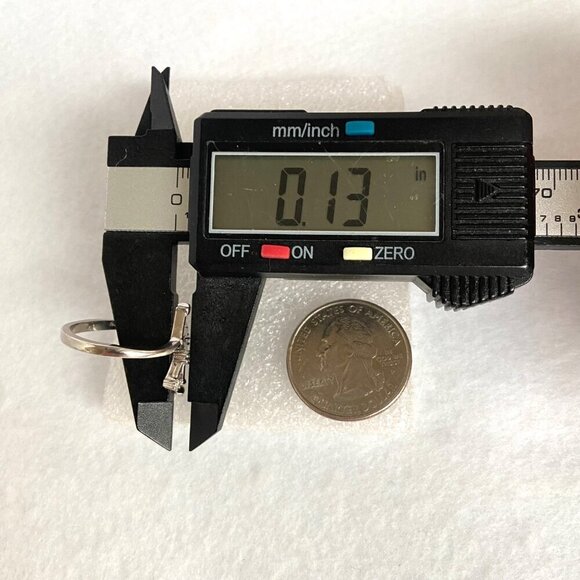 Sterling Silver 925 Star Sign Zodiac Virgo Constellation CZ Band Ring Sz 7.5 - Picture 15 of 16